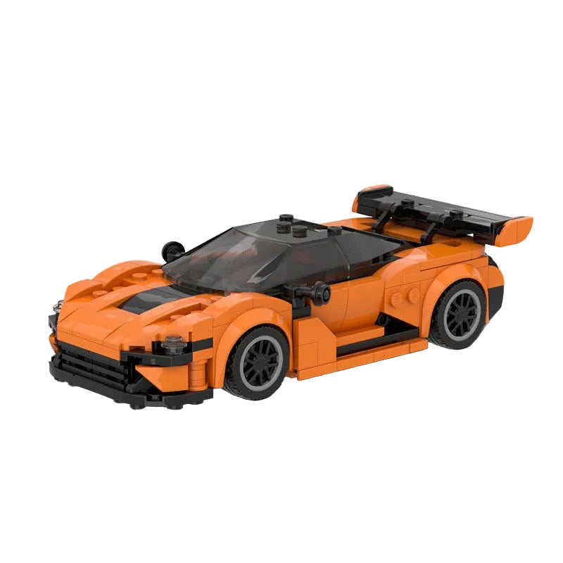 Orange GT3 Racing Car Building Kit | LEGO-Compatible MOC - 1