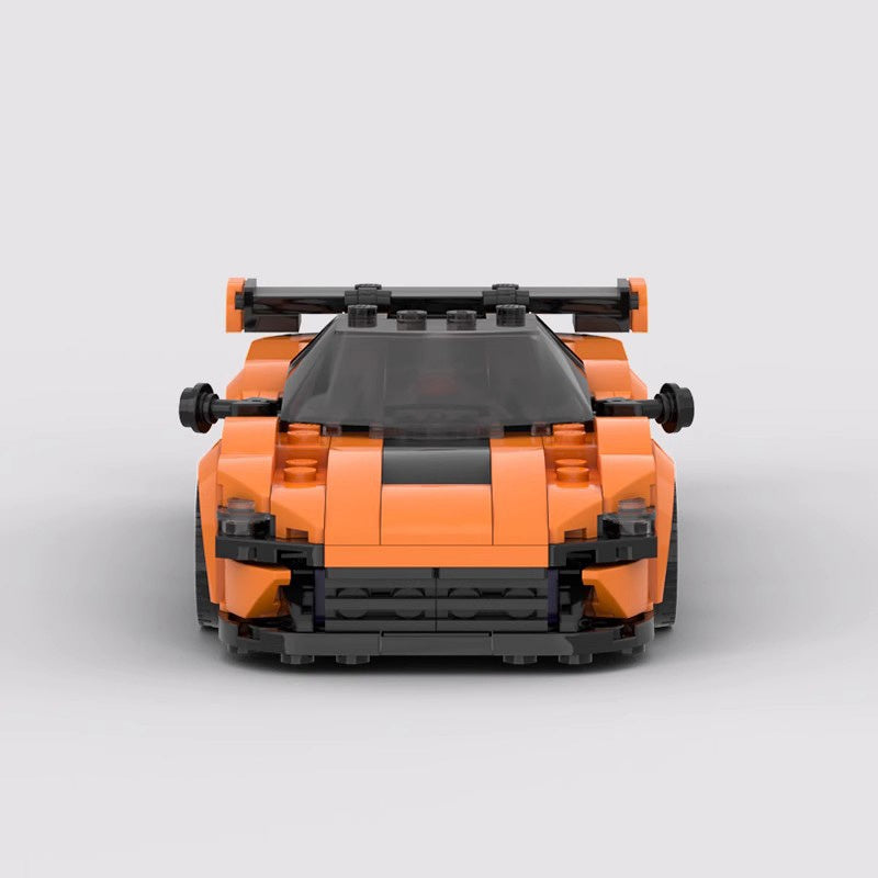 Orange GT3 Racing Car Building Kit | LEGO-Compatible MOC - 3