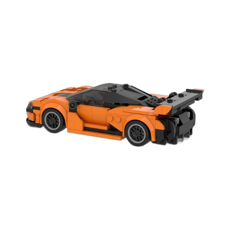 Orange GT3 Racing Car Building Kit | LEGO-Compatible MOC - 4