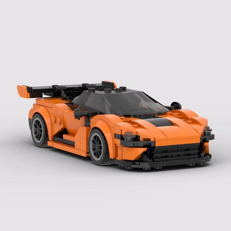 Orange GT3 Racing Car MOC Building Kit | Track Vehicle Model - 2