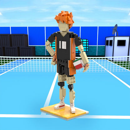 Orange-Haired Volleyball Player MOC Building Kit | Sports Figure - 2