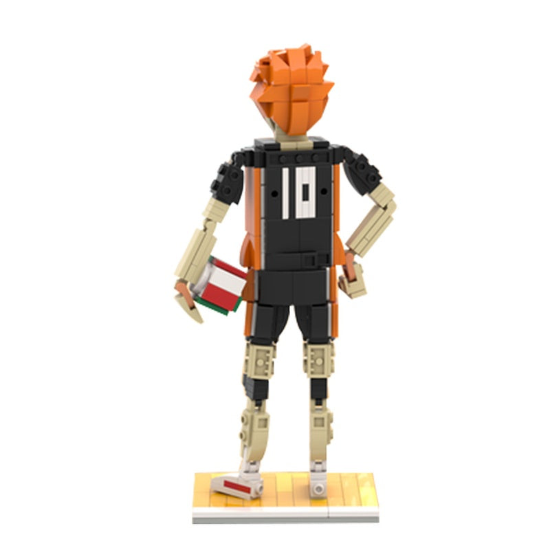 Orange-Haired Volleyball Player MOC Building Kit | Sports Figure - 3