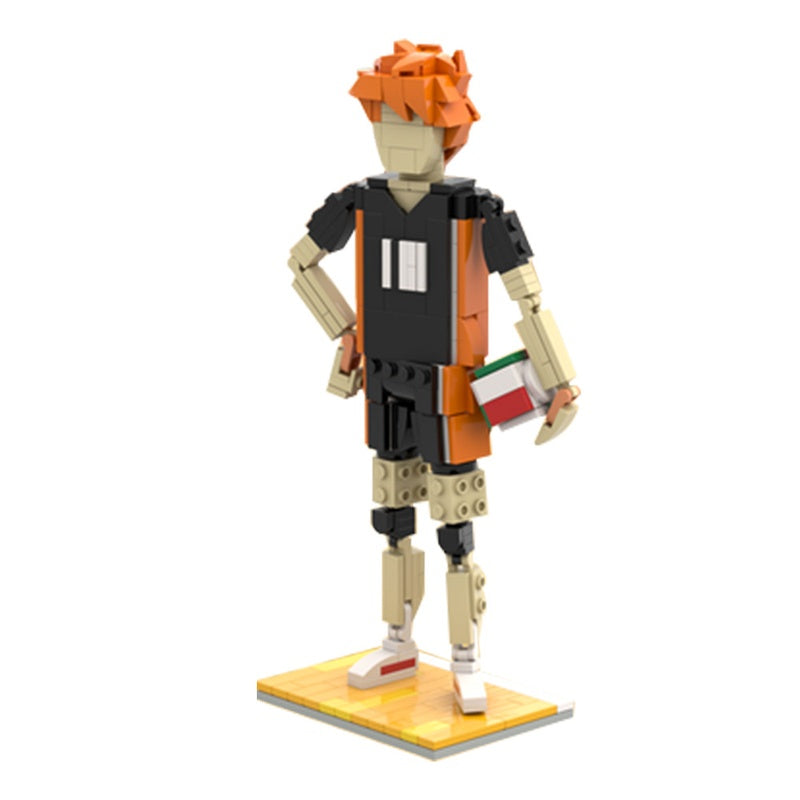 Orange-Haired Volleyball Player MOC Building Kit | Sports Figure - 5