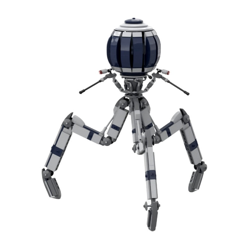Orb-Headed Tri-Leg Combat Walker MOC Building Kit - 1