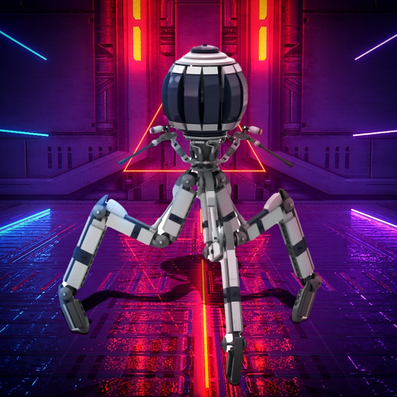 Orb-Headed Tri-Leg Combat Walker MOC Building Kit - 2
