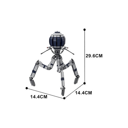 Orb-Headed Tri-Leg Combat Walker MOC Building Kit - 3