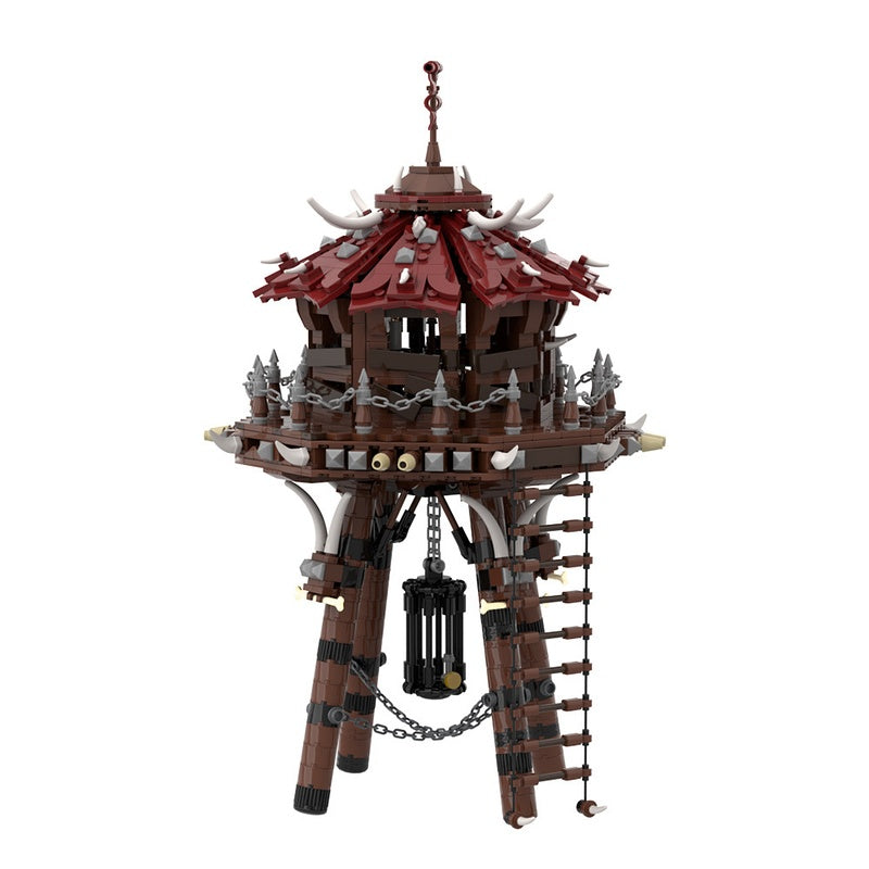 Orc Fortress Archery Siege Tower Building Kit | LEGO-Compatible MOC - 2