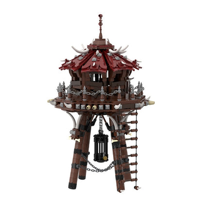 Orc Fortress Archery Siege Tower Building Kit | LEGO-Compatible MOC - 2