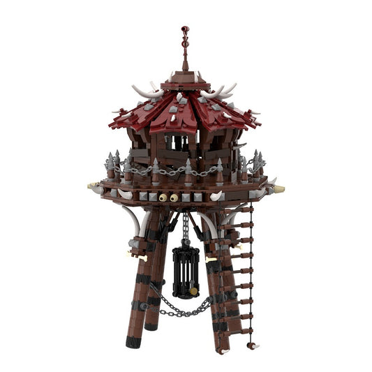 Orc Fortress Archery Siege Tower Building Kit | LEGO-Compatible MOC - 2