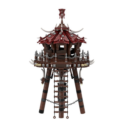 Orc Fortress Archery Siege Tower Building Kit | LEGO-Compatible MOC - 3