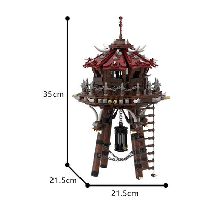 Orc Fortress Archery Siege Tower Building Kit | LEGO-Compatible MOC - 4