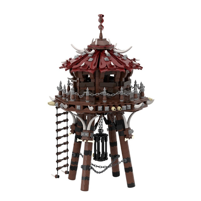 Orc Fortress Archery Siege Tower Building Kit | LEGO-Compatible MOC - 5