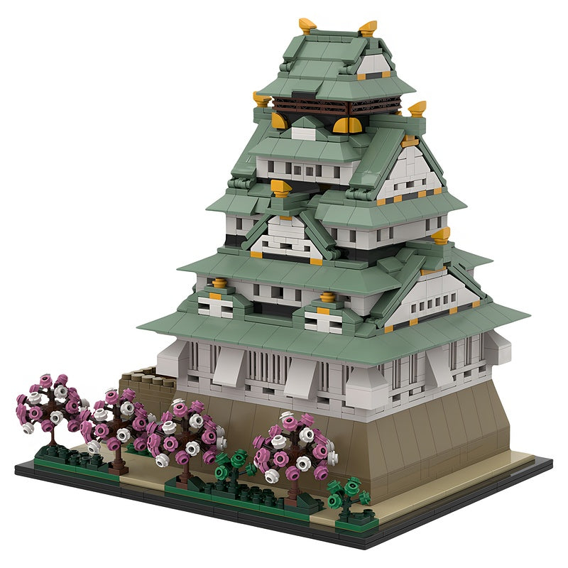 Osaka Castle Japanese Main Keep MOC Building Kit - 2