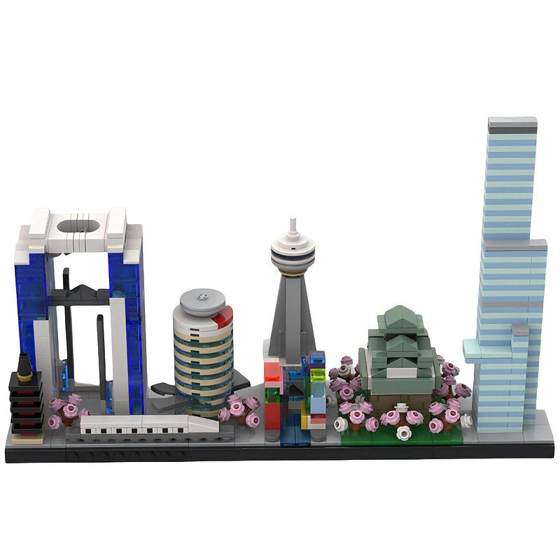 Osaka Skyline Japan City Building Kit | LEGO-Compatible MOC - 2