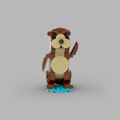 otter building set | lego compatible - 1