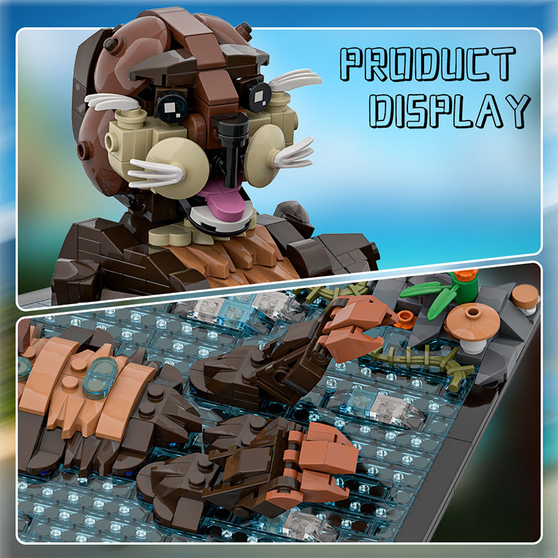 otter building set | lego compatible - 6