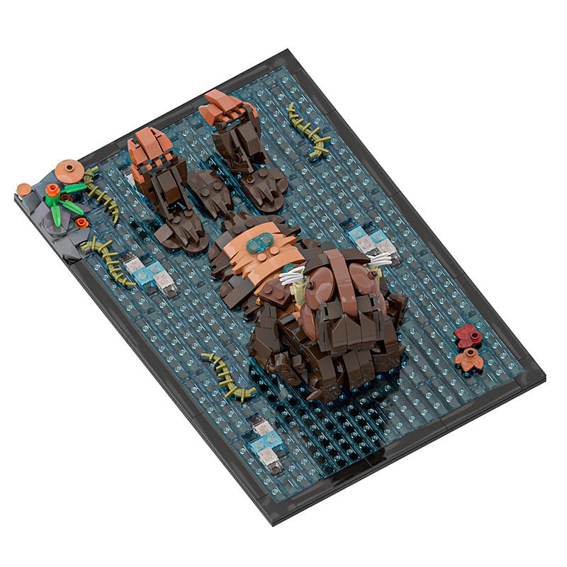Otter MOC Animal Display Building Kit | Wildlife Model Set - 1