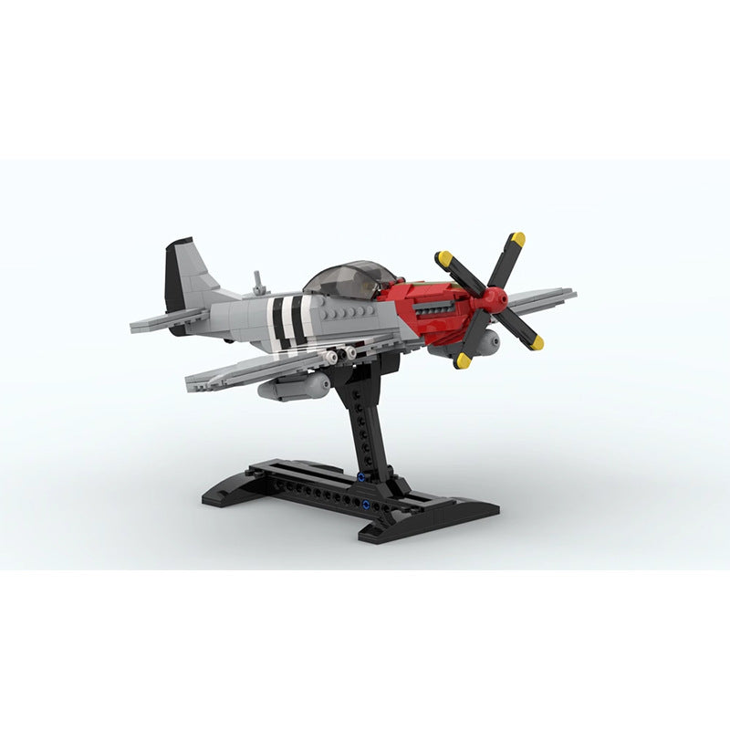 P-51 Mustang Fighter Building Kit | LEGO-Compatible MOC - 2