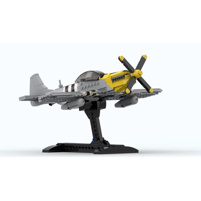 P-51 Mustang Fighter Building Kit | LEGO-Compatible MOC - 3