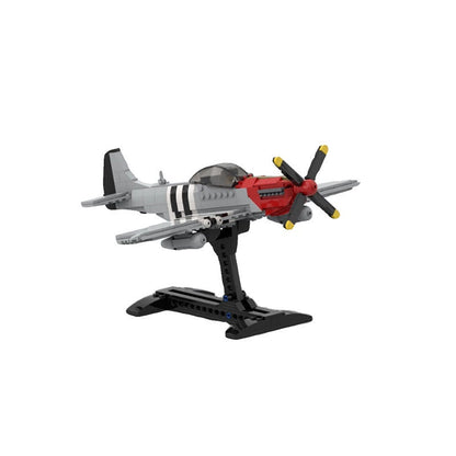 P-51 Mustang Fighter MOC Building Kit | WWII Aircraft Model - 1