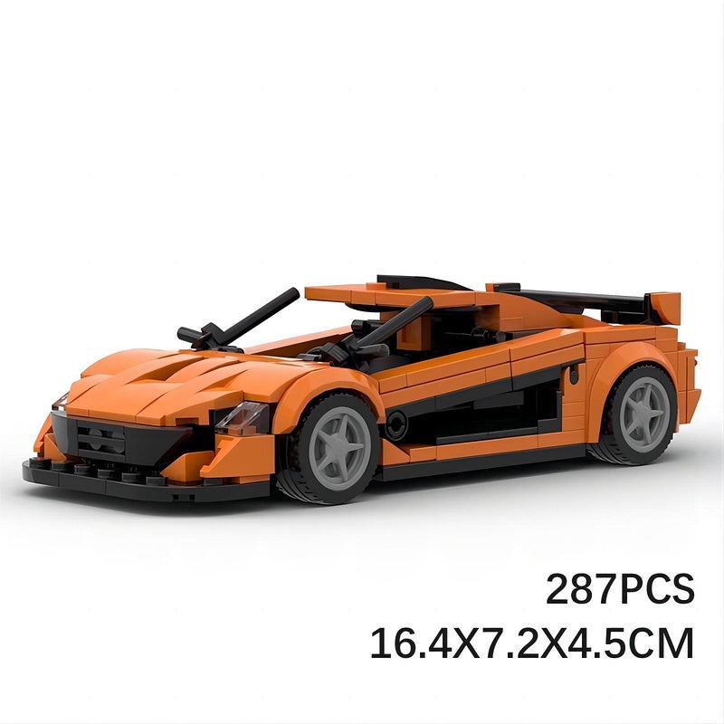 P1 Track Supercar 8 Stud Wide Racing Style Building Kit | LEGO-Compatible MOC - 5