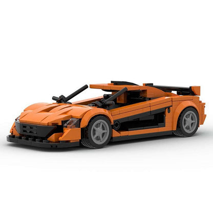 P1 Track Supercar MOC Building Kit | 8-Wide Racing Vehicle Model - 1