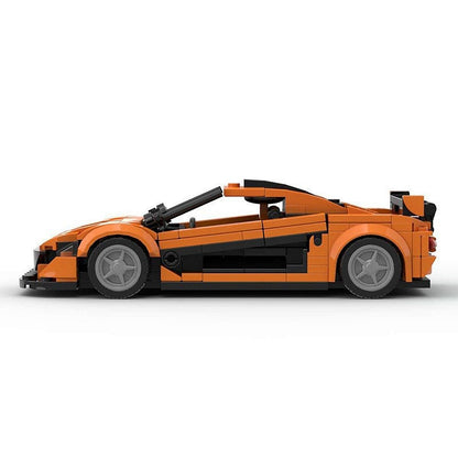 P1 Track Supercar MOC Building Kit | 8-Wide Racing Vehicle Model - 4