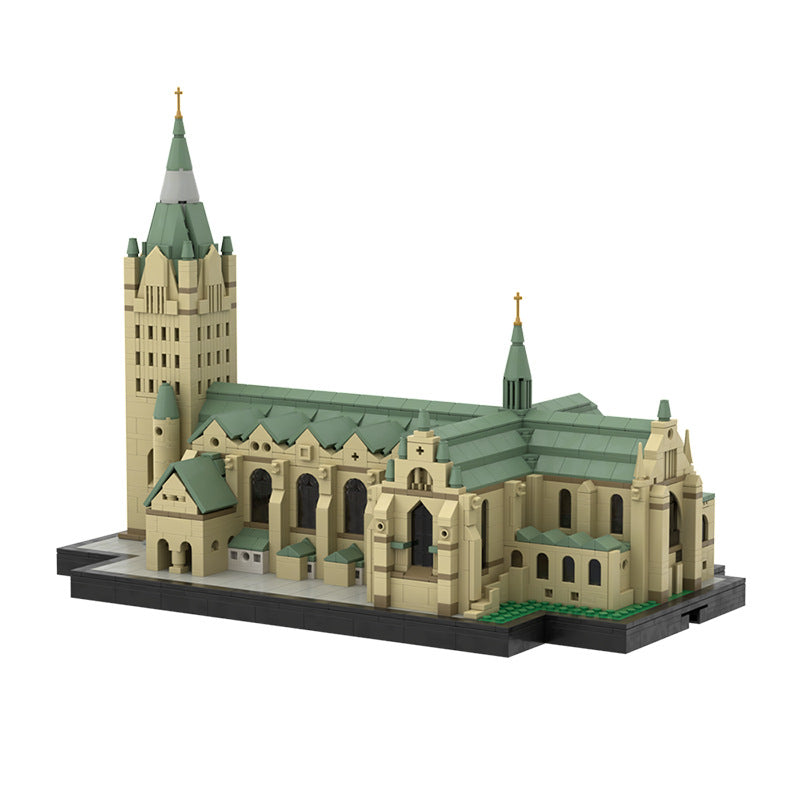 Paderborn Cathedral Building Kit | LEGO-Compatible MOC - 1