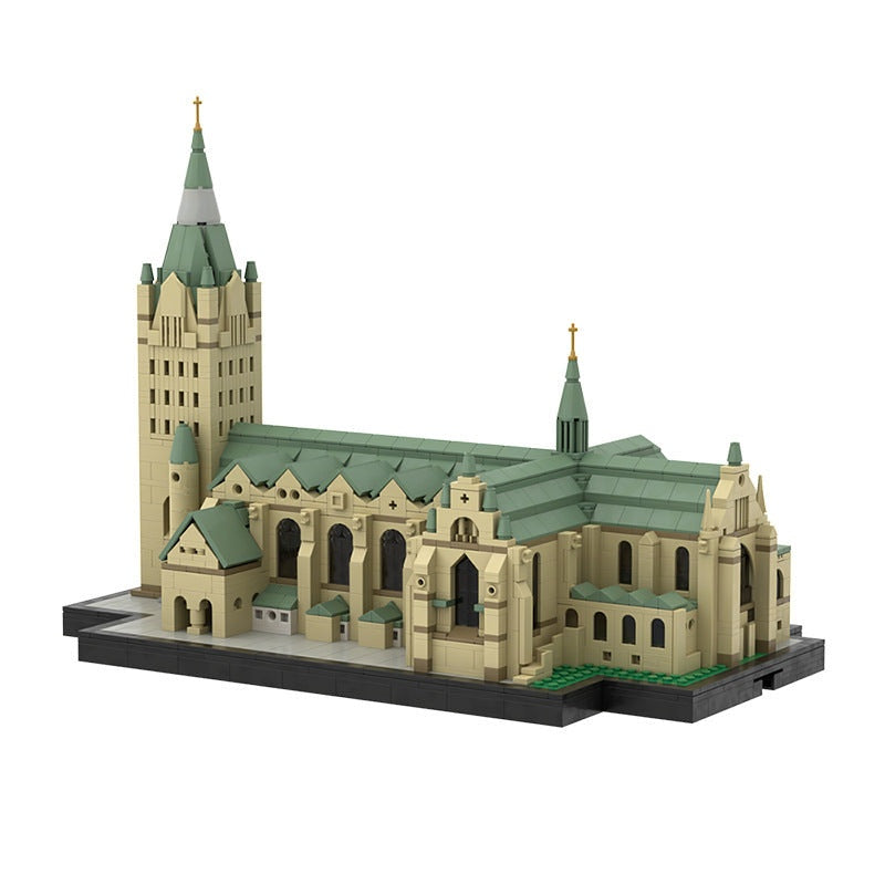 Paderborn Cathedral MOC Historic Architecture Building Kit - 1