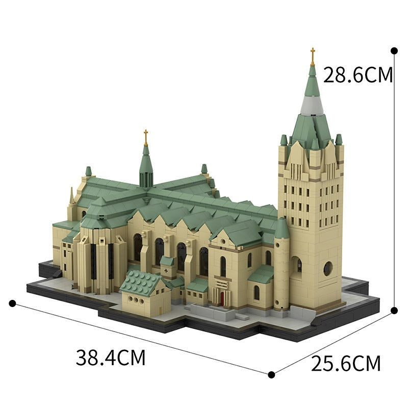 Paderborn Cathedral MOC Historic Architecture Building Kit - 3