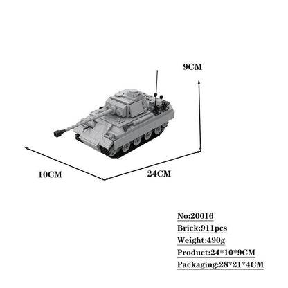 Panther G WW2 Tank MOC Building Kit | Military Display Model - 7