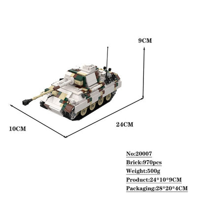 Panther G WWII Tank MOC Building Kit | Medium Military Armor Model - 4
