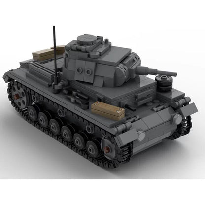 Panzer III Ausf E 1:35 WWII Medium Tank MOC Building Kit - 1