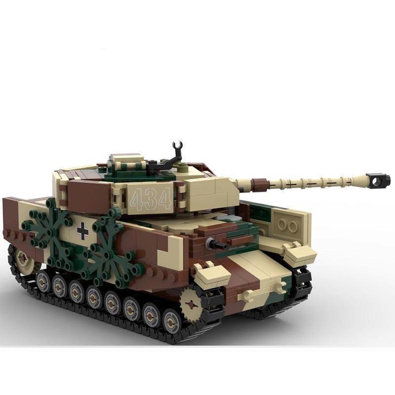 Panzer IV Ausf H MOC Tank Building Kit | WWII Medium Tank Model - 3