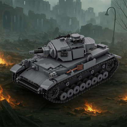 Panzer IV D Tank Building Kit | LEGO-Compatible MOC - 3