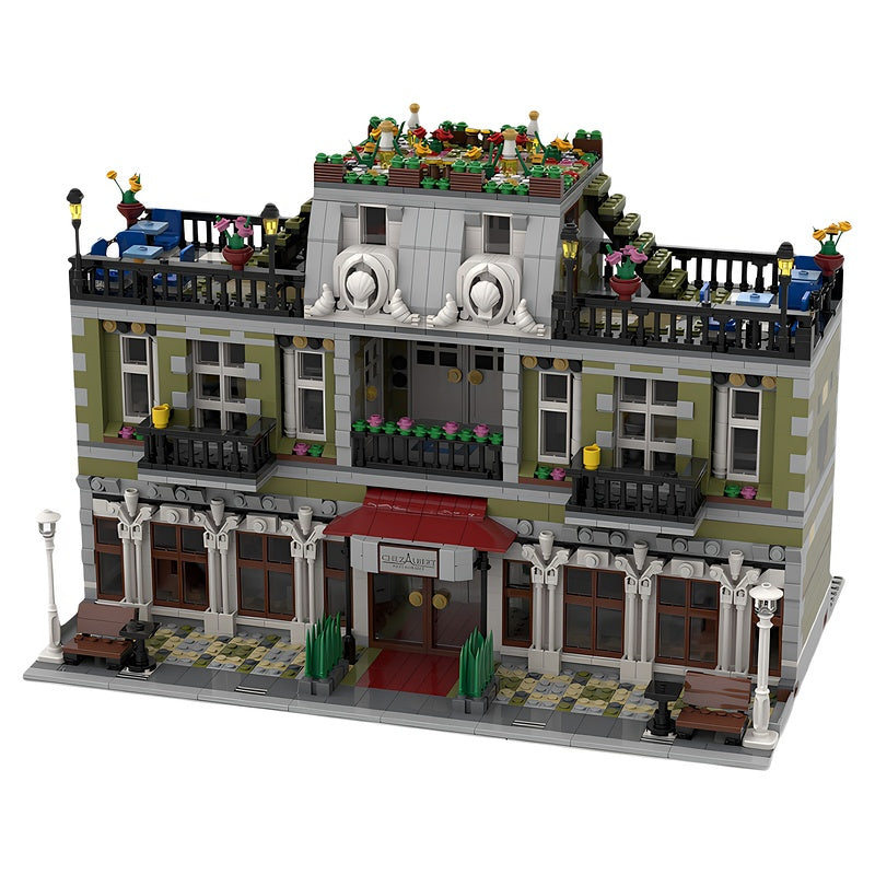 Parisian Garden Hotel Modular MOC Building Kit - 4