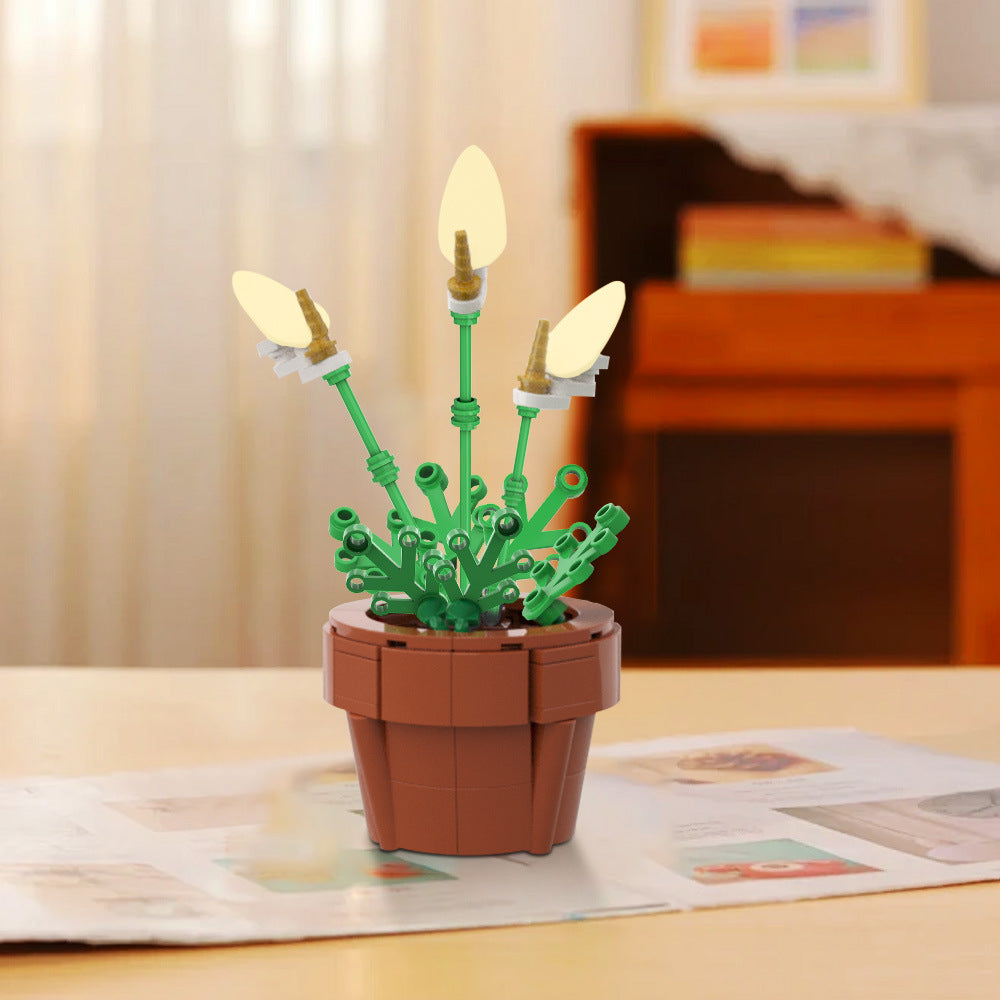Peace Lily Building Kit | LEGO-Compatible MOC - 2