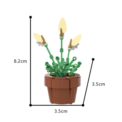 Peace Lily Building Kit | LEGO-Compatible MOC - 3
