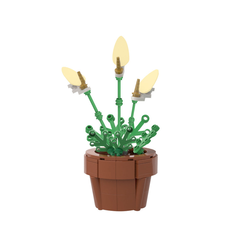 Peace Lily Building Kit | LEGO-Compatible MOC - 4