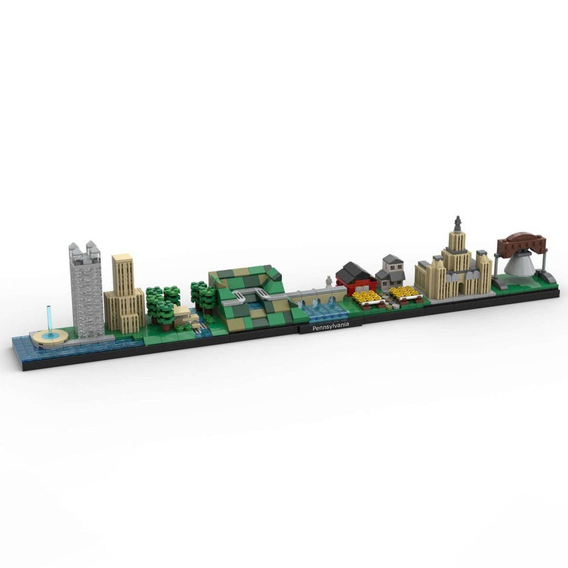 Pennsylvania Skyline MOC Building Kit | City Architecture Display Model - 1