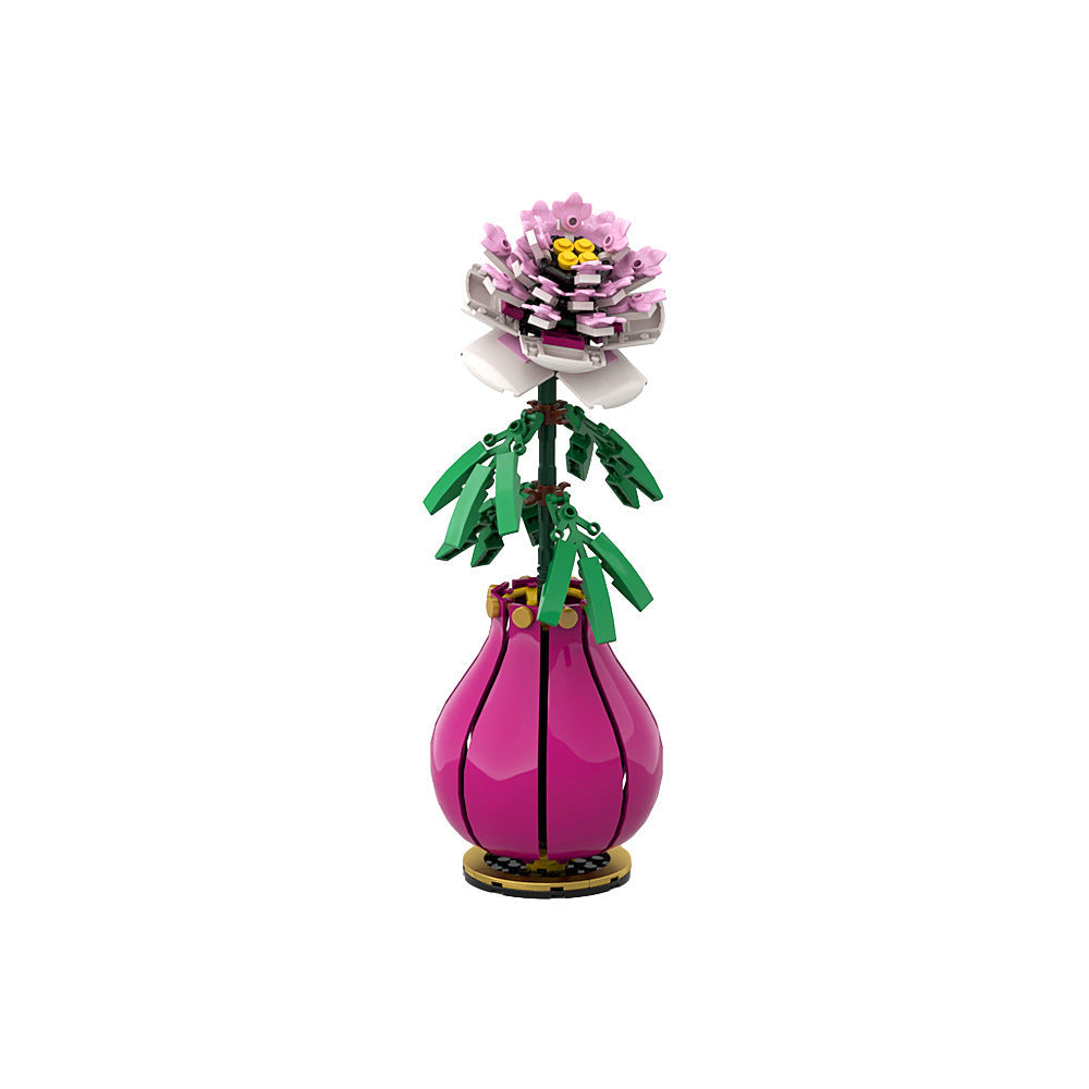 Peony Flower Building Kit | LEGO-Compatible MOC - 1