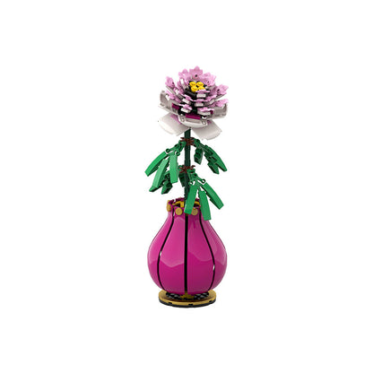 Peony Flower Building Kit | LEGO-Compatible MOC - 1