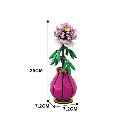 Peony Flower Building Kit | LEGO-Compatible MOC - 5