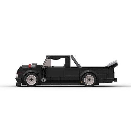Performance Drift Pickup Truck Building Kit | 8 wide LEGO-Compatible MOC - 3