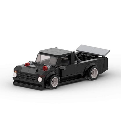Performance Drift Pickup Truck Building Kit | 8 wide LEGO-Compatible MOC - 5