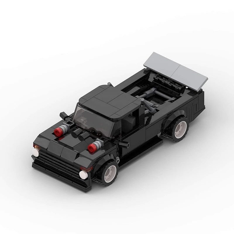 Performance Drift Pickup Truck MOC Building Kit | 8-Wide Vehicle Model - 2