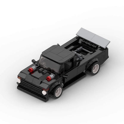Performance Drift Pickup Truck MOC Building Kit | 8-Wide Vehicle Model - 2