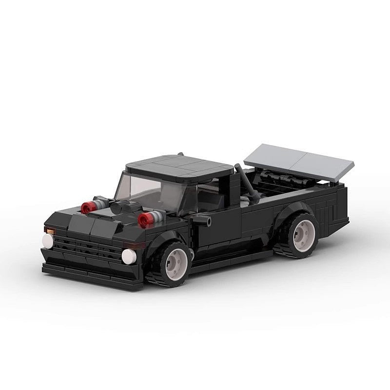 Performance Drift Pickup Truck MOC Building Kit | 8-Wide Vehicle Model - 5