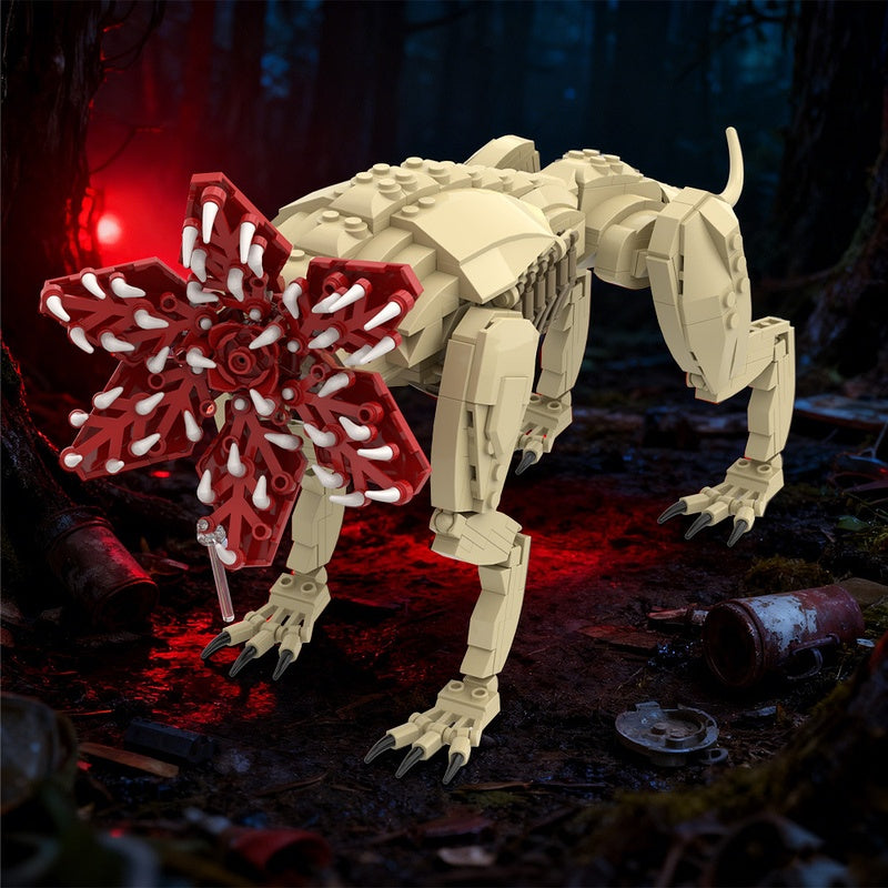 Petal-Maw Alien Hound Creature MOC Building Kit - 3