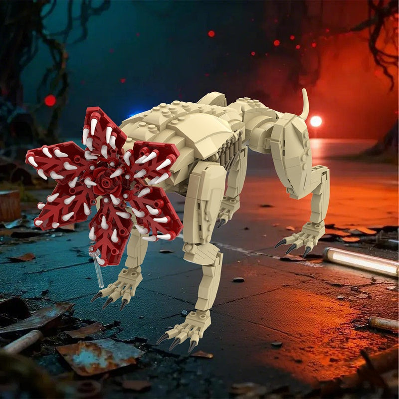 Petal-Maw Alien Hound Creature MOC Building Kit - 4